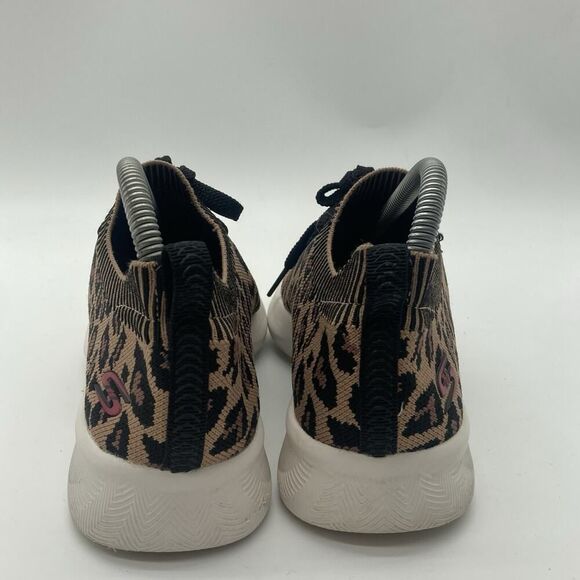 Womens Size 7.5 Skechers Ultra Flex Wild Expedition Shoes Leopard Print Sneakers - Picture 7 of 9